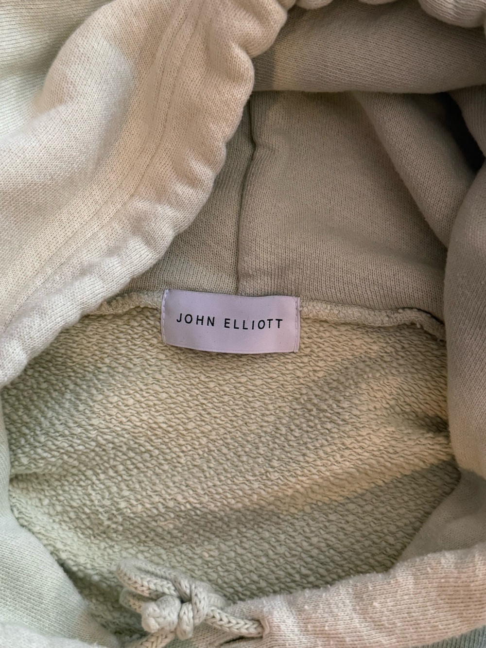 John Elliott Light Sage Green Pullover Hoodie - Picture 4 of 5